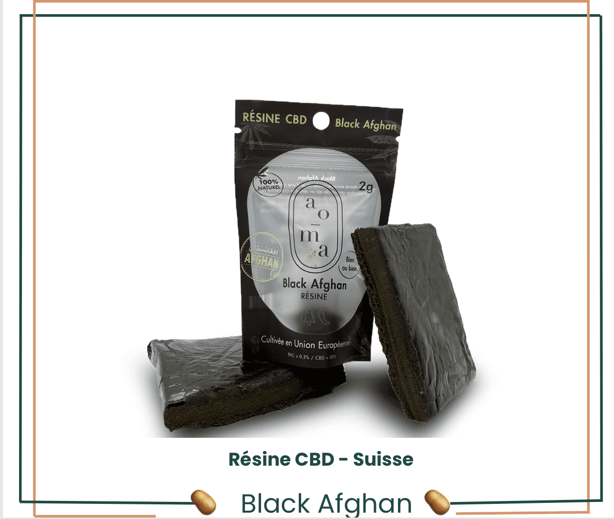 Black Afghan CBD Résine