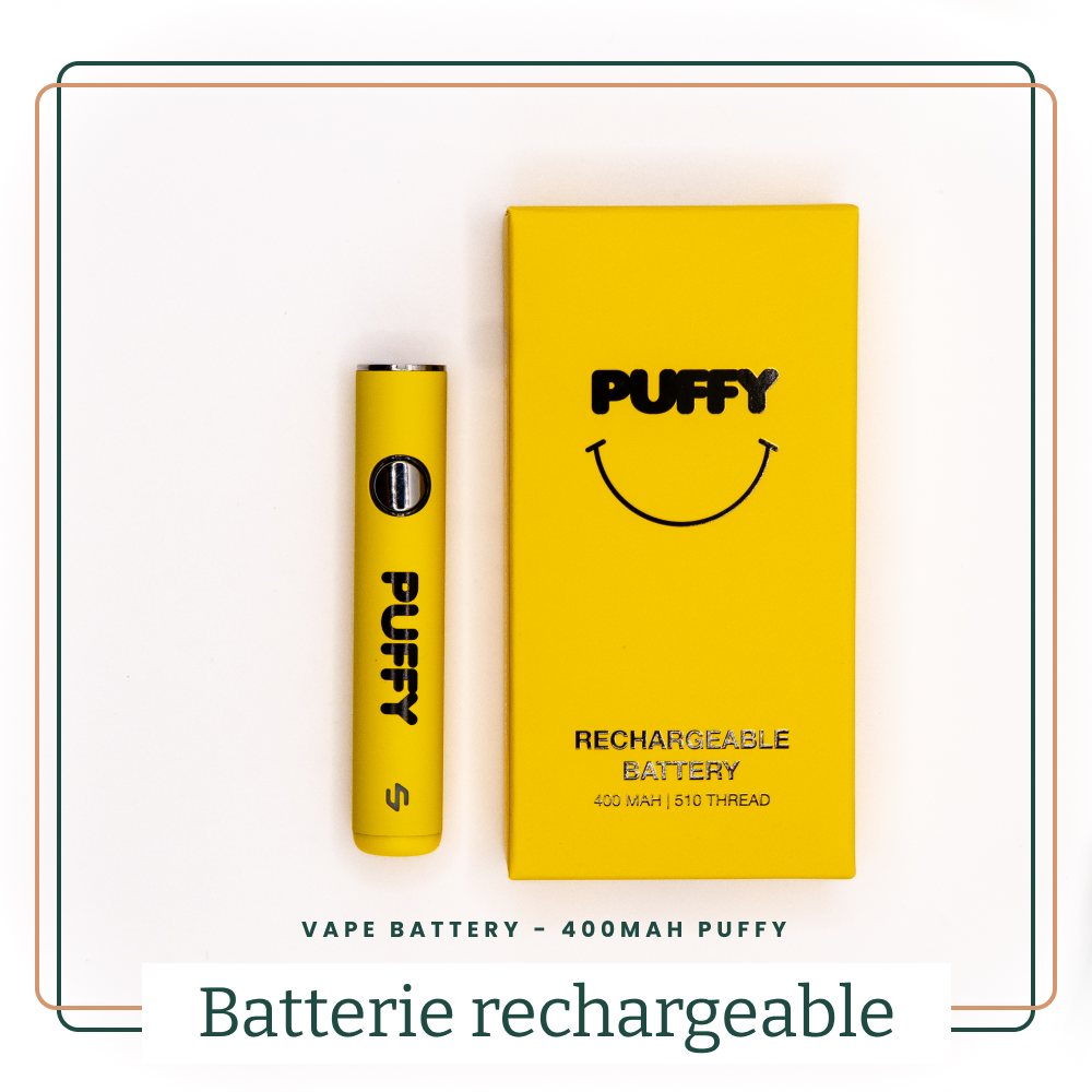 Batterie Vape 400mAh Cartouche CBD AOMA Grossiste