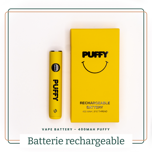 Batterie Vape 400mAh Cartouche CBD AOMA Grossiste